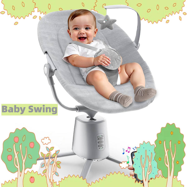 Baby Swing Baby Swings For Infants With 3 Modes & 5 Speeds BT Enabled