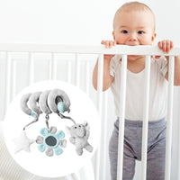 Baby Pram Crib Activity Spiral Plush Toys Infant Baby Stroller Toy