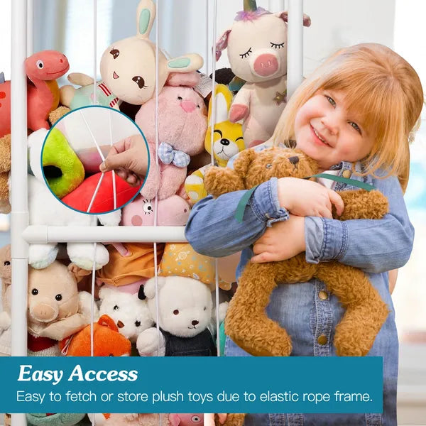 Stuffed Animal Storage PVC Plush Organizer Shelf Plush Stuffed Animal