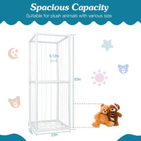 Stuffed Animal Storage PVC Plush Organizer Shelf Plush Stuffed Animal