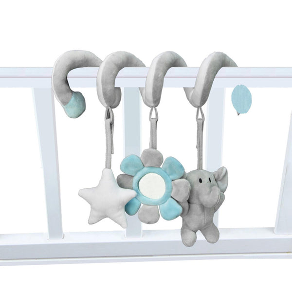 Baby Pram Crib Activity Spiral Plush Toys Infant Baby Stroller Toy