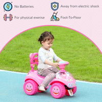 Foot To Floor Toddler Push Car W/ Horn Light Music